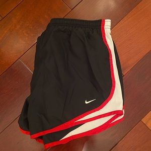 Black/Red Nike athletic shorts size M